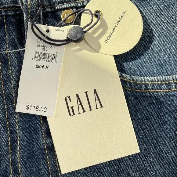 Cult Gaia - Women's Stride Chain Jeans in Size 28/6 - Picture 9 of 9